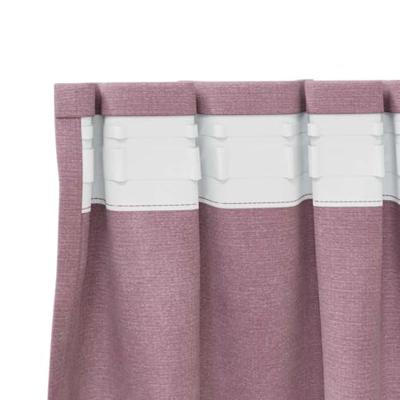VidaXL Verduisterende gordijnen 2 pcs donkerroze 140 x 140 cm fluweel VidaXL Verduisterende gordijnen 2 pcs donkerroze 140 x 140 cm fluweel