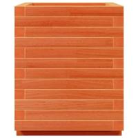 Plantenbak 40x40x49,5 cm massief grenenhout wasbruin - thumbnail