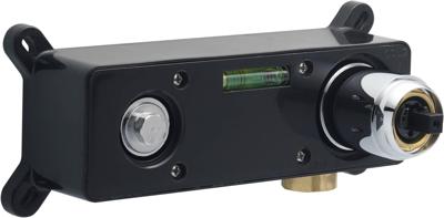 Ben inbouwdeel-box 2-gats wastafelkraan zwart/chroom