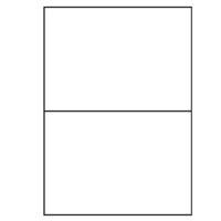 A4 etiketten 210 x 148,5 mm wit 100 vel huismerk - thumbnail