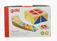 Goki houten patronenspel kubus - thumbnail