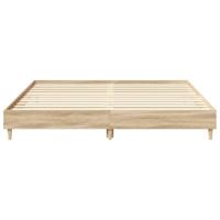 Bedframe zonder matras hout sonoma eikenkleurig 160x200 cm - thumbnail