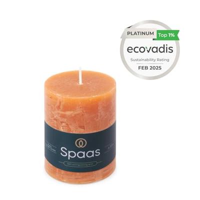 Kaars rustiek 70/95 mm oranje Spaas - Spaas Kaars rustiek 70/95 mm oranje Spaas - Spaas