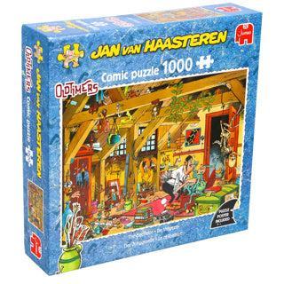 Jumbo Jan van haasteren legpuzzel - oldtimers de vrijgezel, 1000st. Jumbo Jan van haasteren legpuzzel - oldtimers de vrijgezel, 1000st.