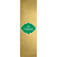 Etiket | Verzendetiket | papier | Eid Mubarak | 200x60mm | groen/goud/wit | rol à 100 stuks - thumbnail