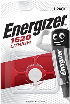 Energizer Lithium-Knoopcelbatterij CR1620 | 3 V DC | 81 mAh | Zilver | 1 stuks - EN-E300163800 EN-E300163800