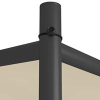 VidaXL Prieel 3x3 m 180 g/m² stof en staal beige - thumbnail