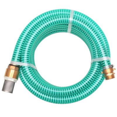 VidaXL Zuigslang met messing koppelingen 15 m 25 mm groen VidaXL Zuigslang met messing koppelingen 15 m 25 mm groen