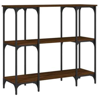 Wandtafel 102x35x90 cm bewerkt hout bruin eikenkleur