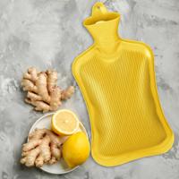 Relaxdays warmwater kruik geel 2 l | 6 stuks - thumbnail