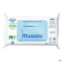 Mustela Reinigende Doekjes Water Zonder Parfum 60 Stuks - thumbnail