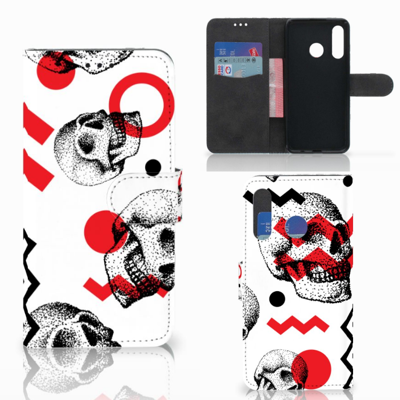 Telefoonhoesje met Naam Huawei P30 Lite (2020) Skull Red Telefoonhoesje met Naam Huawei P30 Lite (2020) Skull Red