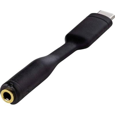 Renkforce Audio Adapterkabel [1x USB-C stekker - 1x Vergulde 3,5mm-contactbus] 8.00 cm Flexibel