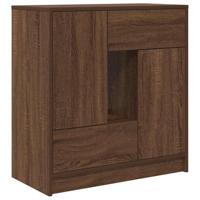 Dressoir met lades en deuren 70,5x34x74,5 cm bruin eiken - thumbnail