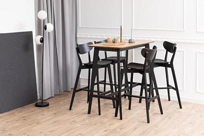 Bendt Barkruk 'Torkil' (zithoogte 77cm) Eiken, kleur Zwart Bendt Barkruk 'Torkil' (zithoogte 77cm) Eiken, kleur Zwart