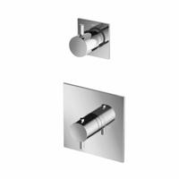 Hotbath Laddy Inbouw Thermostaat Met 1 Stopkraan 012 - Chroom - thumbnail