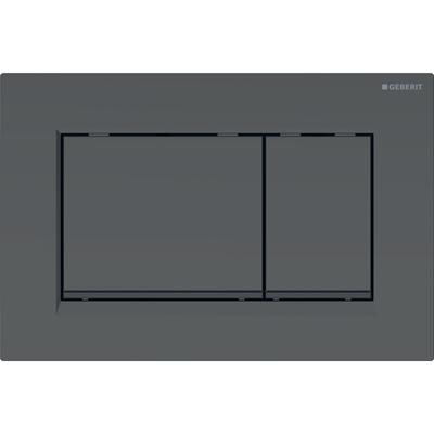 Geberit Sigma 20 (ex Sigma 30) bedieningspaneel mat zwart voor Sigma reservoirs 8cm (UP720) en 12cm (UP320)