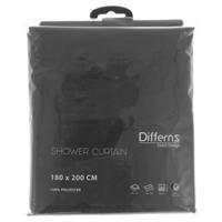 Douchegordijn Differnz Color Polyester 180x200 cm Antraciet Differnz - thumbnail
