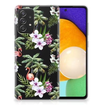 Samsung Galaxy A52 (5G/4G) | TPU Hoesje | Flamingo Palms