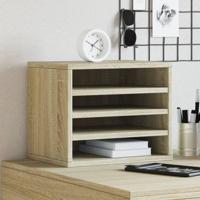VidaXL Bureau organiser 36x26x29,5 cm bewerkt hout sonoma eikenkleurig - thumbnail