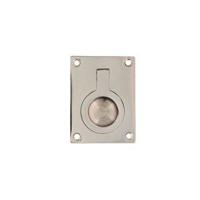 Intersteel Luikring rechthoekig 41x31mm - nikkel glans - thumbnail