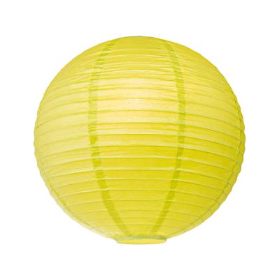 Light depot - lampenkap Lampion Ø 40 cm - geel/groen - Outlet