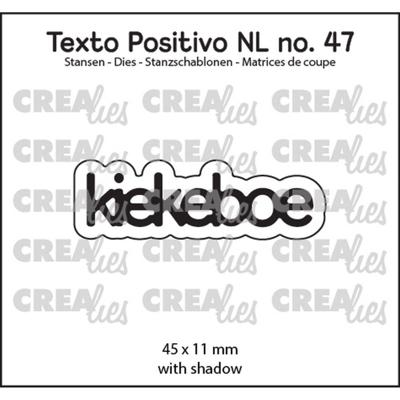 Crealies • texto positivo nl dies kiekeboe