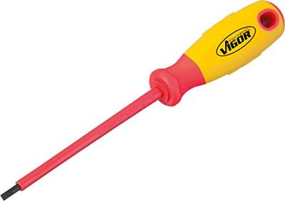 Vigor VDE Platte schroevendraaier Kopbreedte: 3 mm Koplengte: 100 mm