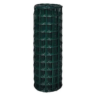 VidaXL Euro hek 25x1,7 m staal groen