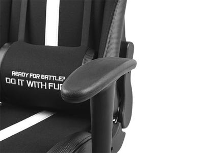 FURY Avenger XL Universele gamestoel Gecapitonneerde zitting Zwart, Wit
