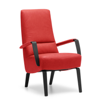 Fauteuil X-108 Rood Leer - thumbnail