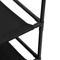 Opbergkast met 6 lades 55x29x55 cm staal zwart - thumbnail