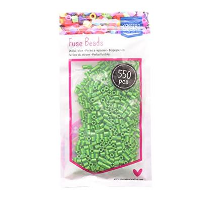 Vaessen Creative • strijkkralen tweekleurig groen-lichtgroen 550st.