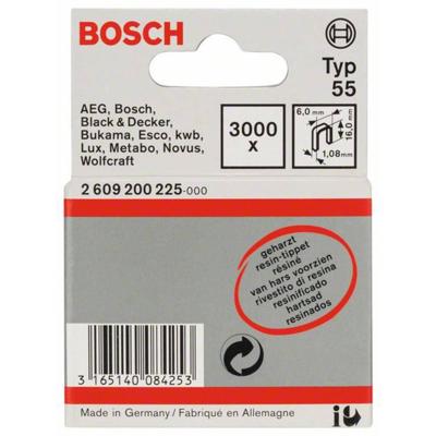 Bosch Accessoires Niet met smalle rug type 55 geharst 6 x 1,08 x 16 mm 3000st - 2609200225