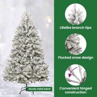Kunstkerstboom met 300 LED Groen en Wit 270 cm PVC en Metaal - thumbnail