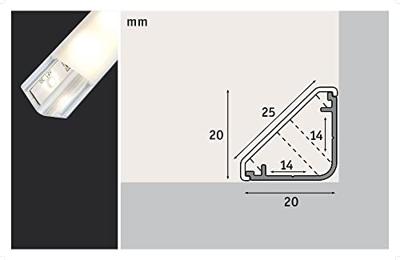 Paulmann 70262 Delta Profieldiffusor (l x b) 100 cm x 2 cm 1 stuk(s) Paulmann 70262 Delta Profieldiffusor (l x b) 100 cm x 2 cm 1 stuk(s)