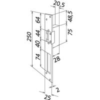 Siedle 200012258-00 Elektrische deuropener met ontgrendeling - thumbnail