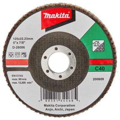 Makita Accessoires Lamellenschuurschijf 125mm C40 - D-28086 - D-28086