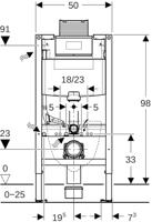 Geberit Duofix Inbouwreservoir met frame 111.037.00.2 - thumbnail