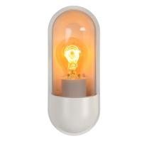 Lucide CAPSULE - Wandlamp Binnen/Buiten - 1xE27 - IP54 - Wit - thumbnail