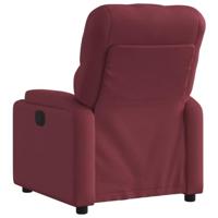 Fauteuil verstelbaar stof wijnrood - thumbnail