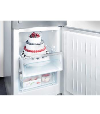 Liebherr CBNef 5735 koel-vriescombinatie Vrijstaand 393 l D Zilver