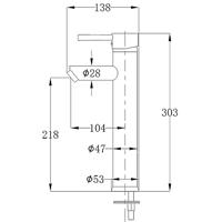 VidaXL Badkamer mengkraan messing - thumbnail