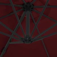 Zweefparasol met stalen paal 300 cm bordeauxrood - thumbnail