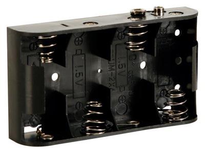 Koppeling met 4 batterijen C (LR14), met drukcontacten
