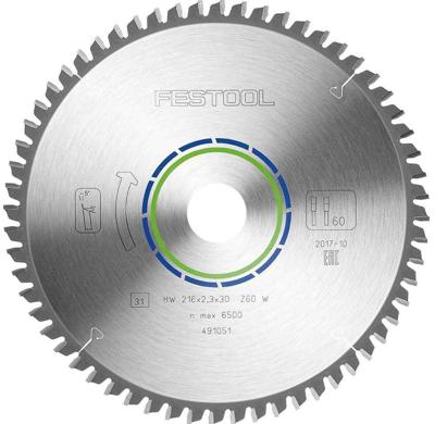 Festool Cirkelzaagblad voor Aluminium | Aluminium/Plastics | Ø 216mm Asgat 30mm 60T - 491051 Festool Cirkelzaagblad voor Aluminium | Aluminium/Plastics | Ø 216mm Asgat 30mm 60T - 491051