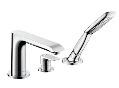 Hansgrohe Metris 3-gats badrandmengkraan afbouwdeel, chroom