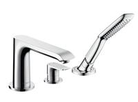Hansgrohe Metris 3-gats badrandmengkraan afbouwdeel, chroom - thumbnail