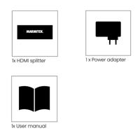 Split 814 Pro - HDMI splitter 8K 60Hz - 1 in / 4 uit - thumbnail