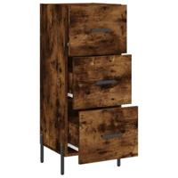 Dressoir 34,5x34x90 cm bewerkt hout gerookt eiken - thumbnail